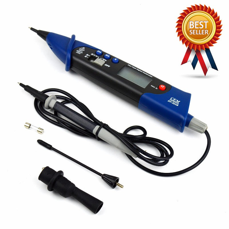 CEM DT-3218 Pen Type Multimeter 600V Digital Pen Type Measuring Pen with A nalog Strip Portable Multimeter Mini Power Test Pen