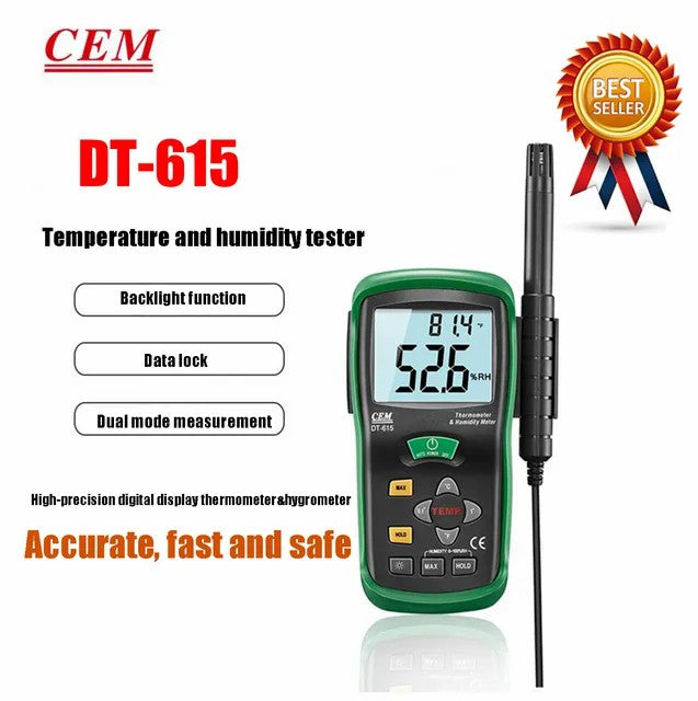 CEM DT-83 DT-322 DT-615 DT-625 DT-3321 DT-321S Professional Temperature & Humidity Instrument Dew Point Wet BulbIndustrial Use
