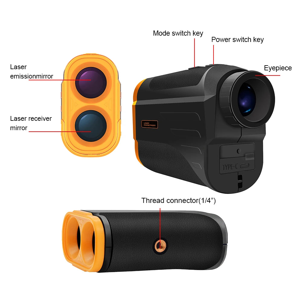 LB7-BL Range Finder Golf Hunting 700M Laser Range Finder Professional Golf Distance Meter With Slope Switch