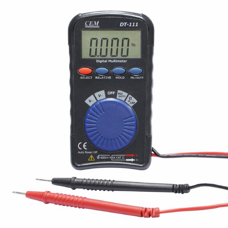 CEM DT-111 Mini Pocket Digital Multimeter Auto Measurement 3 in 1 E-Testers Type Full Protection Pocket Type NCV Non-contact