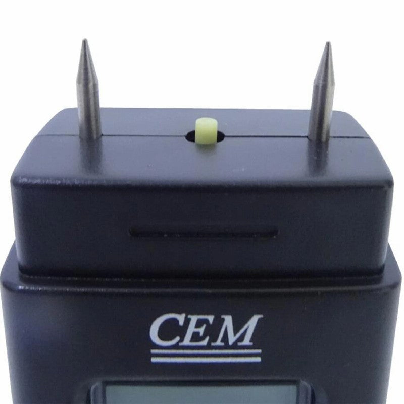 CEM DT-123 Pocket Portable Miniature Wood Moisture Meter Cardboard Gypsum Concrete Moisture Content Test Hygrometer