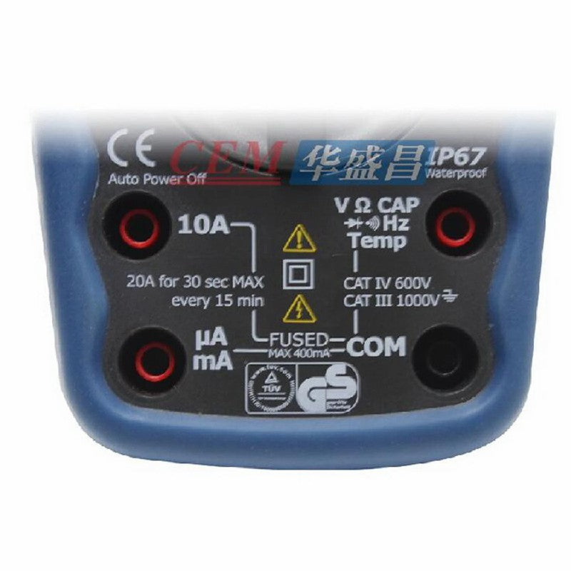 CEM DT-9918 DT-9918T Digital True RMS Multimeter Power Measurable Temperature Resistance Capacitance Frequency Maintenance