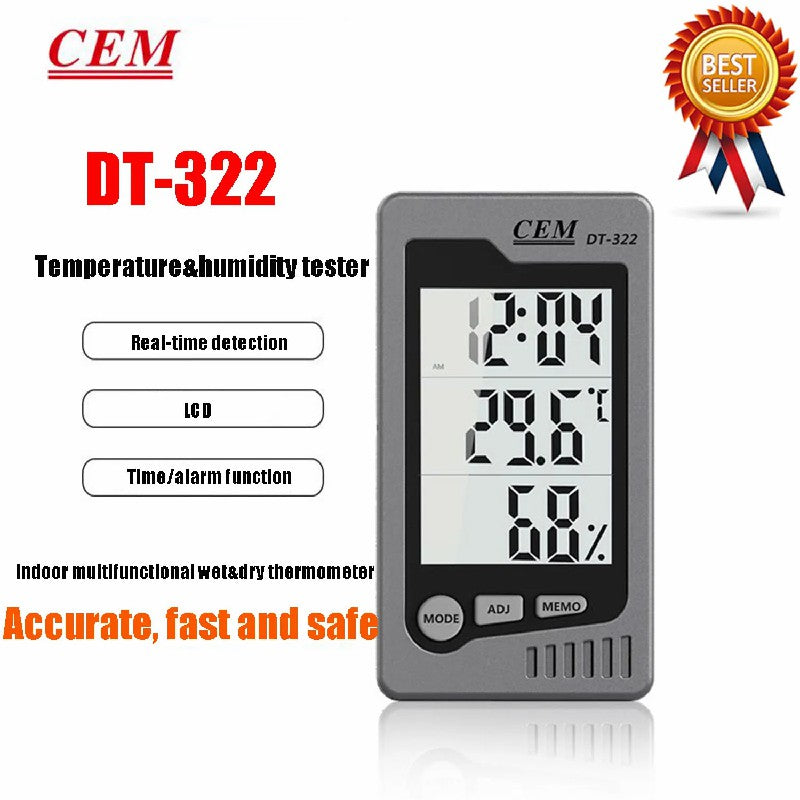 CEM DT-83 DT-322 DT-615 DT-625 DT-3321 DT-321S Professional Temperature & Humidity Instrument Dew Point Wet BulbIndustrial Use