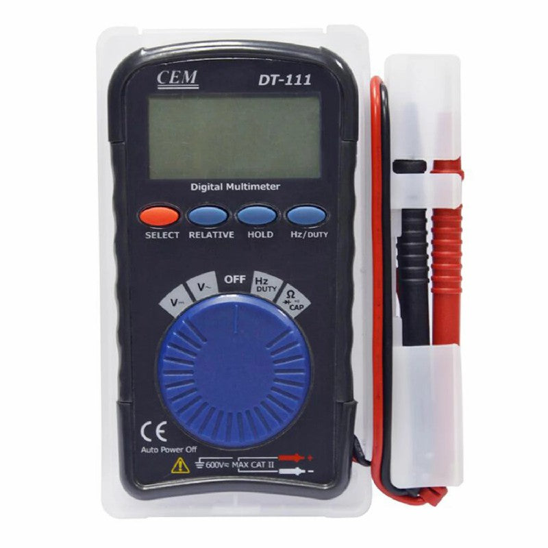 CEM DT-111 Mini Pocket Digital Multimeter Auto Measurement 3 in 1 E-Testers Type Full Protection Pocket Type NCV Non-contact