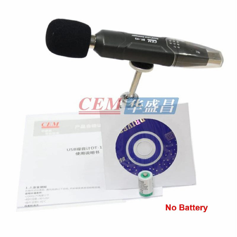 CEM DT-173 High Accuracy Noise Meter USB Data Transmission Mini Noise Recorder Digital Sound Noise Level Data Logger Data logger