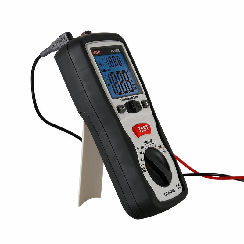 CEM DT-5300B Earth Ground Resistance Testers Backlight Low Battery Indication Digital Display Megohm Resistance Meter Universal