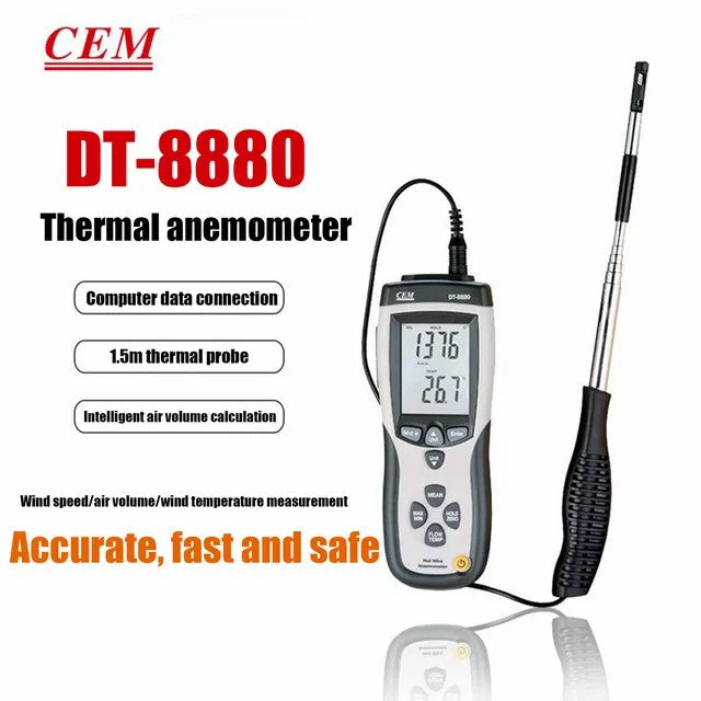 CEM DT-82 DT-618 DT-619 DT-620 DT-8893 DT-8894 DT-8880 Digital Professional Anemometer &Backlight Wind Speed Direction Industrial