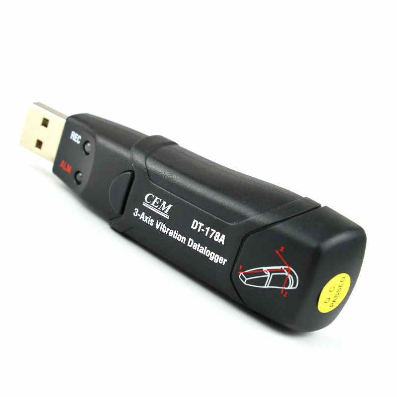 CEM DT-178A Vibration Data Logger Vibration Recording Instrument Vibration Tester Vibration Force Detector Vibration Pen