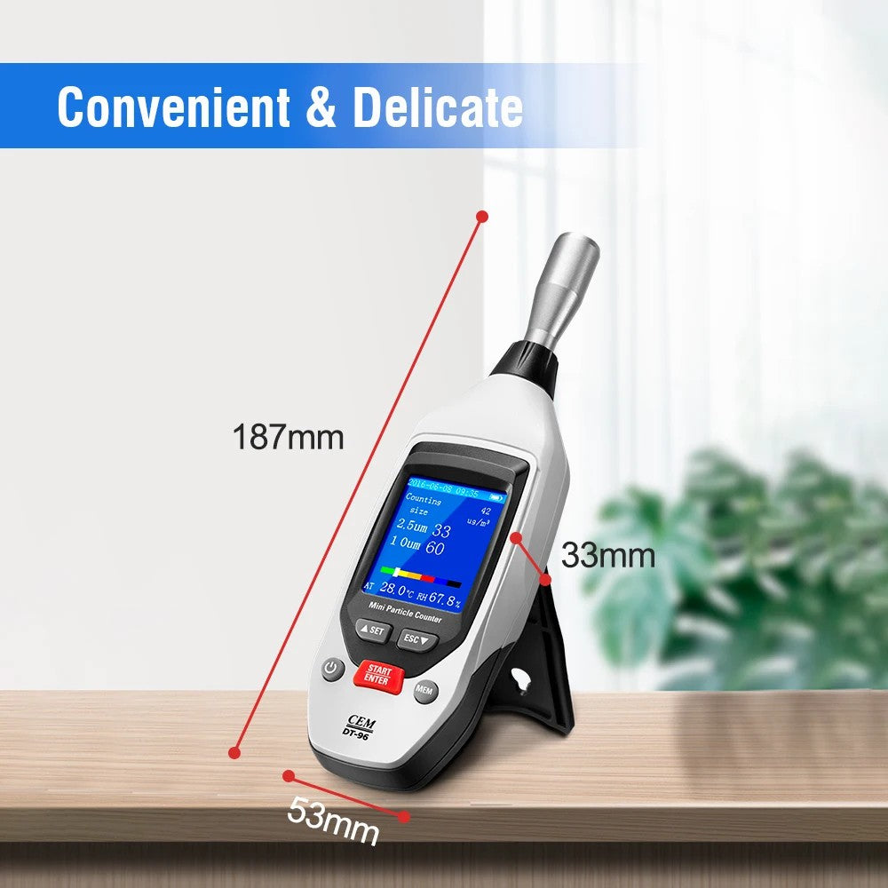 CEM DT-96 PM2.5 PM10 Handled Airborne Laser Mini Particle Counter Detector