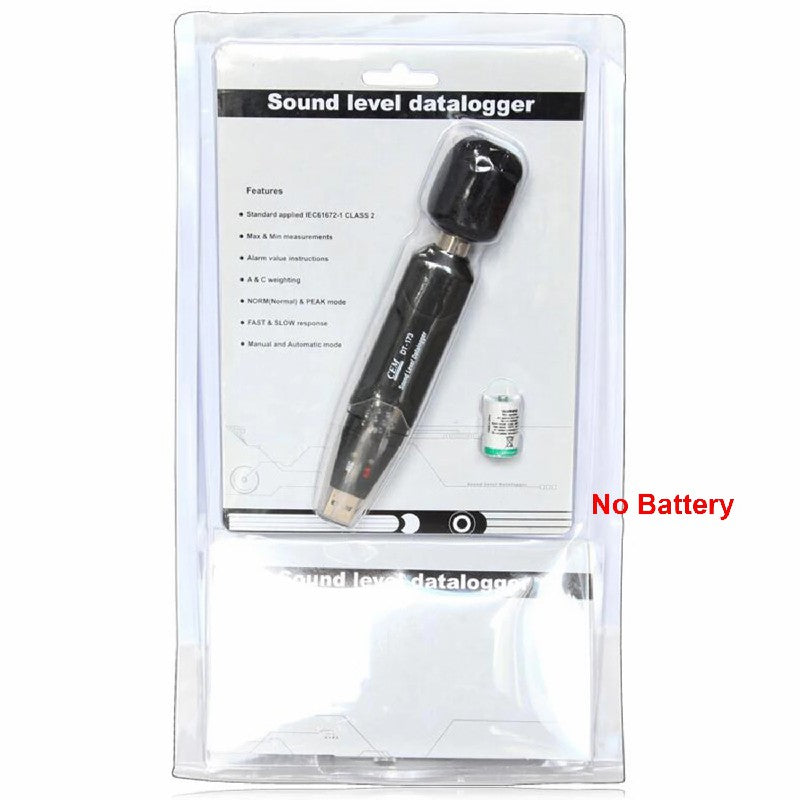 CEM DT-173 High Accuracy Noise Meter USB Data Transmission Mini Noise Recorder Digital Sound Noise Level Data Logger Data logger