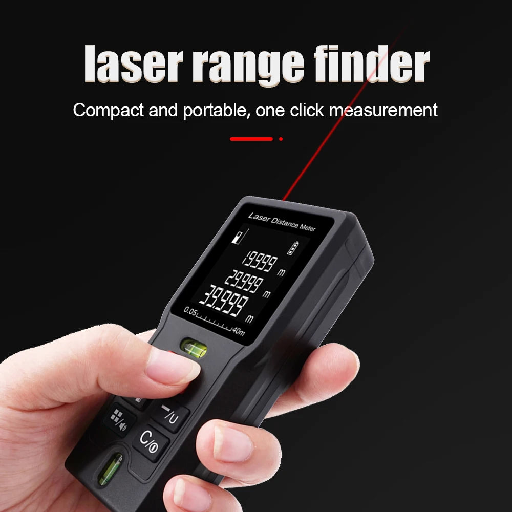 MD40 MD60 MD80 MD100 Laser Meter Digital Handheld Tape 40M 60M 80M 100M Leveling Distance Meter Range Finder Built Measuring Tools Metro Range Finder