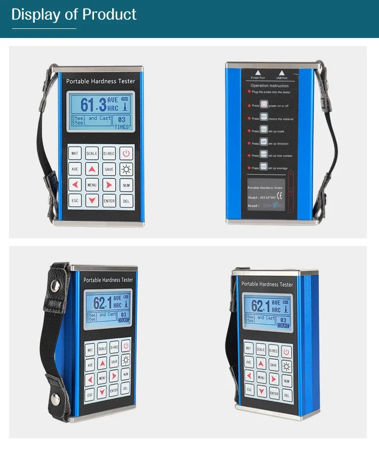 KY210S Digita lMetal Hardness Tester Portable Leeb Hardness Tester
