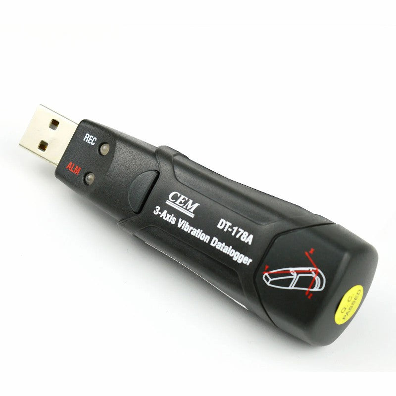 CEM DT-178A Vibration Data Logger Vibration Recording Instrument Vibration Tester Vibration Force Detector Vibration Pen