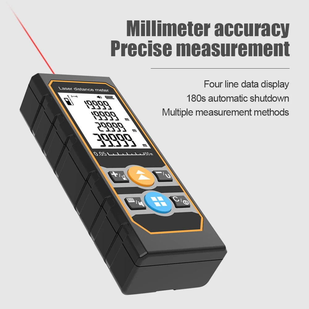 TE50 TE70 TE100 Laser Distance Meter 50M 70M 100M Laser Tape Measure Range Finder Profesional Laser Range Finder Ruler Test Tool