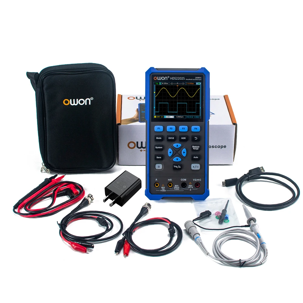 OWON HDS2102S HDS2202S Digital 2 Channels 100Mhz/200Mhz Portable Tester