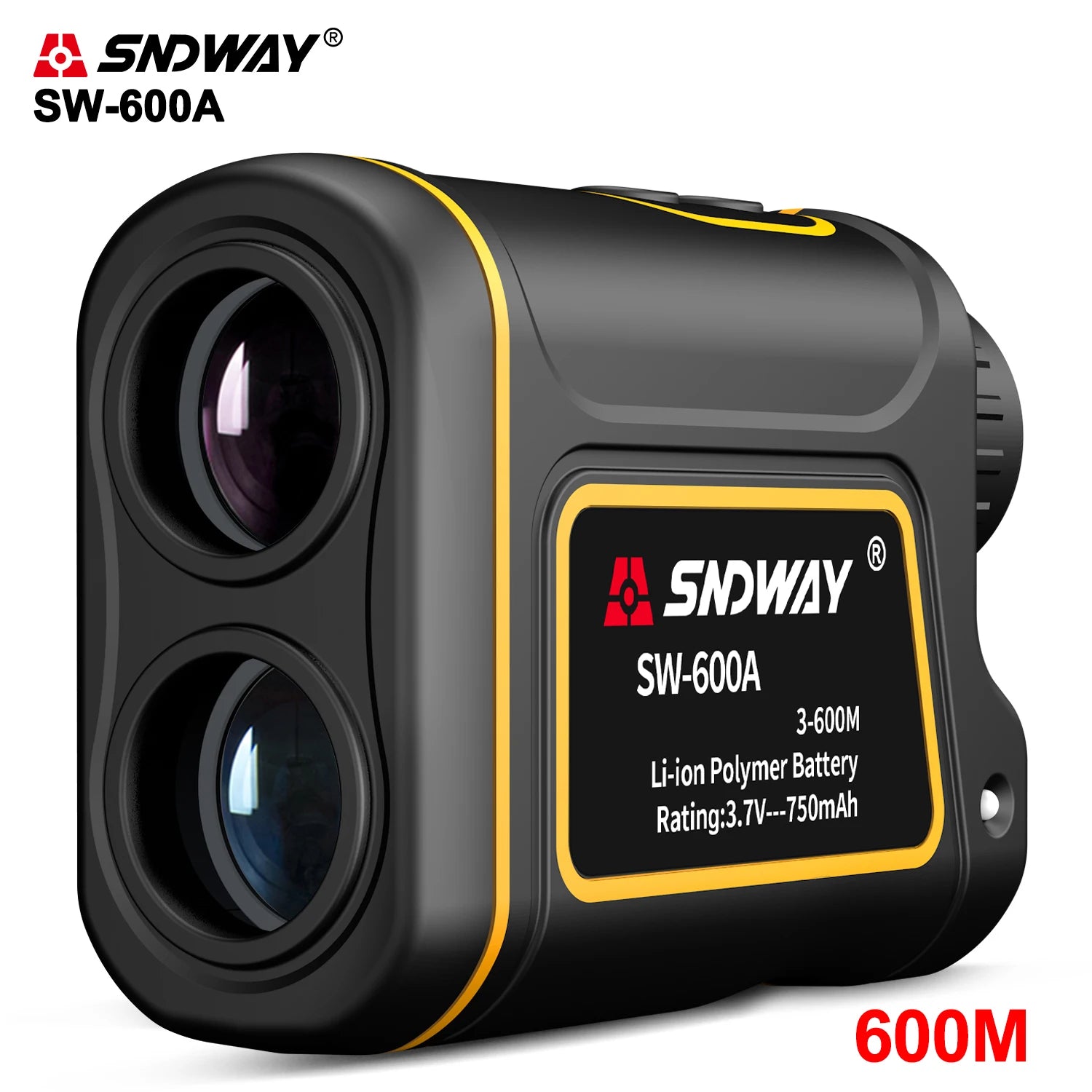 SW-600A Telescope Laser Distance Meter 600M Monocular Range Finder Hunting Golf Range Finder for Speed Angle Measuring