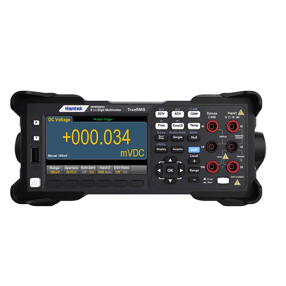 Hantek HDM3055 5 1/2 Digital Meter 30000 rdg/s Reading Rate USB/LAN/232/485 Bench True RMS High-Speed Sampling