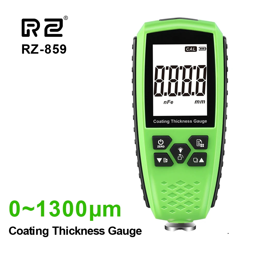 859 Coating Thickness Gauge Car Paint Film Thickness Tester Measuring 0-1300 FENFEl Automotive Paint Instrument