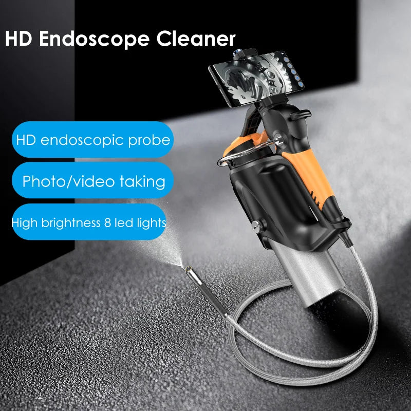 Carbon Cleaning or Airconditioner Cleaning PC and Androidphone use Borescope Camer