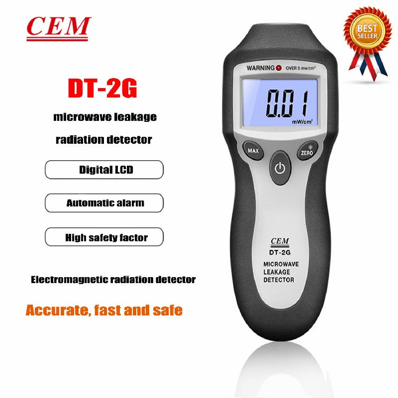 CEM DT-2G Microwave Detector Microwave Leak Detector Microwave Radiation Detectors Electromagnetic Radiation Test Sound Alarm