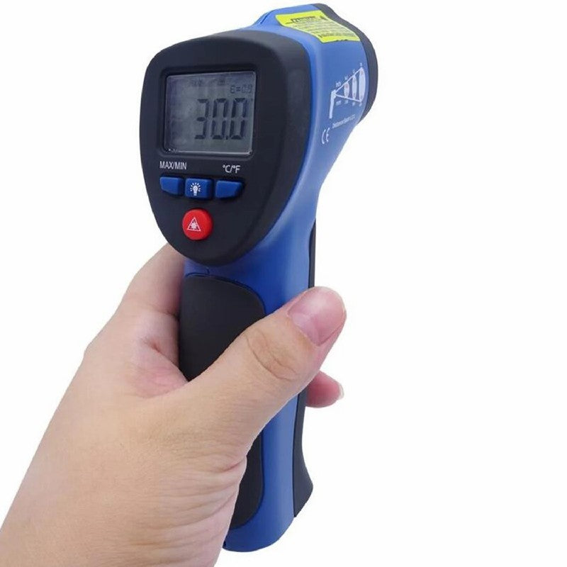 CEM DT-8828H Infrared Thermometer Industrial Hand-Held Point Thermometer Adjustable High Low Temperature Alarm Setting