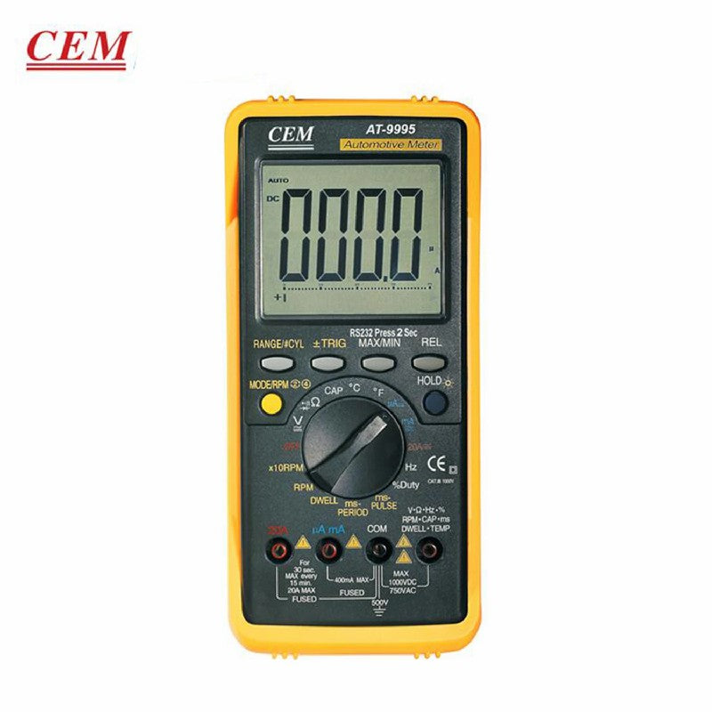 CEM AT-9995AT-9955 Professional Multifunctional Automobile Digital Multimeter Automobile Maintenance Multimeter LCD Display