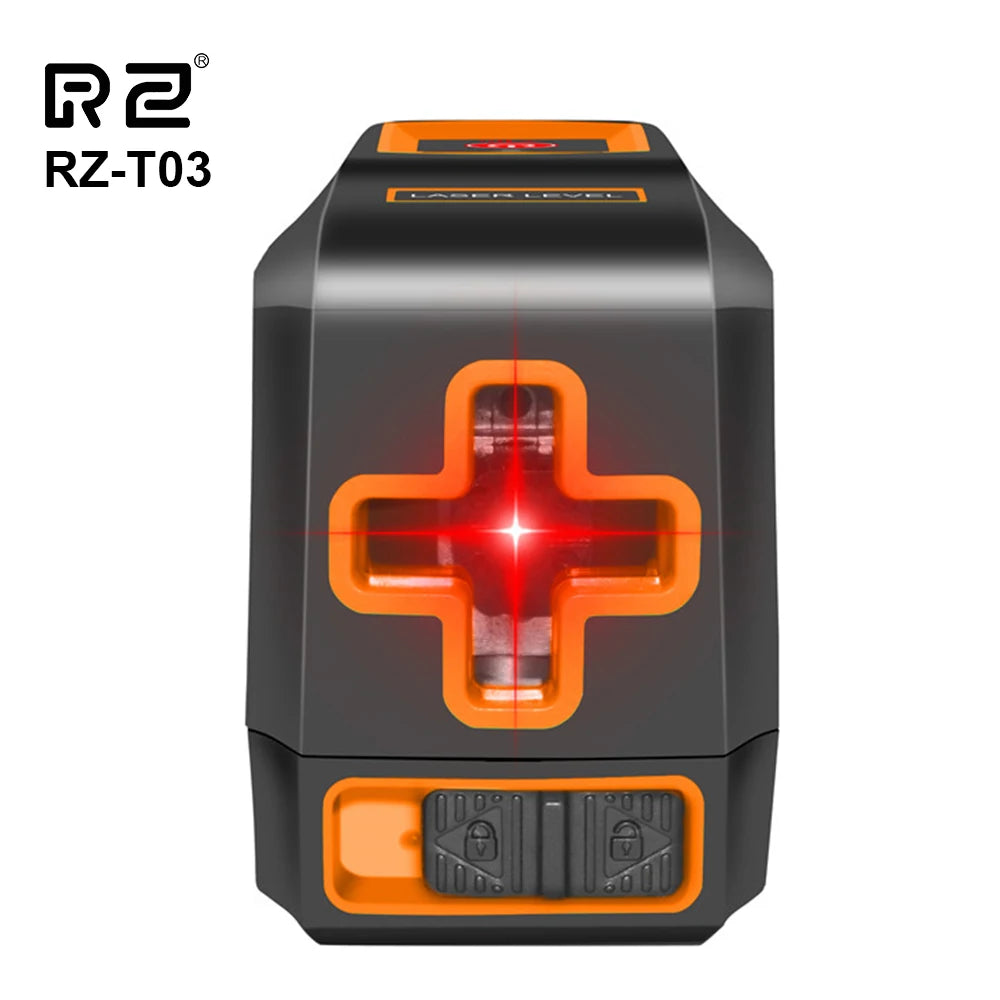 T-03 2 Lines Laser Level Mini Professional Laser Level Self Level Green Beams Laser Horizontal & Vertical Cross-Line Laser Level