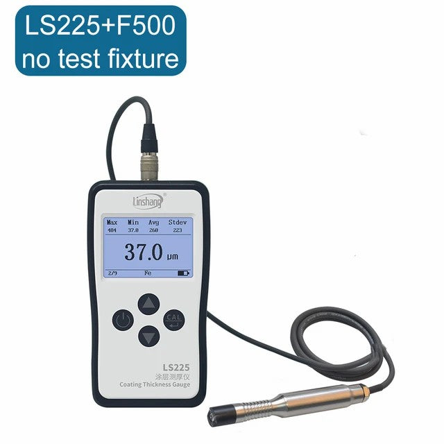 LS225+N1500 Coating Thickness Gauge Car Paint Tester High Precision Eddy Current Ultra-thin Below 10μm Non Ferrous Anodized