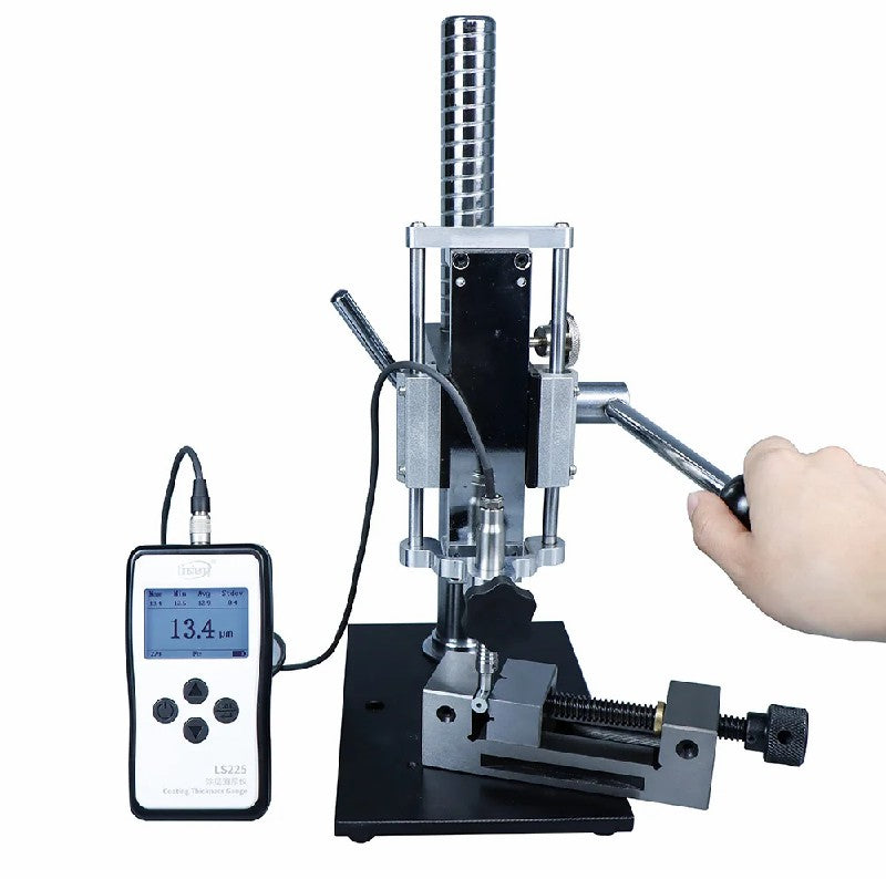 LS225+F500 Coating Thickness Gauge High Precision Ferrous Ultra-thin Plating Below 10μm Magnetic Induction Ultra-small Probe