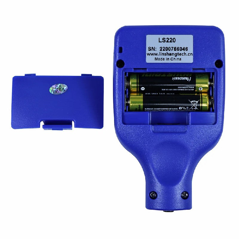 Linshang LS220 Coating Digital Thickness Gauge, Compact and Portable, High-Precision Thickness Measuring Instrument for Paint Films on Iron and Aluminum