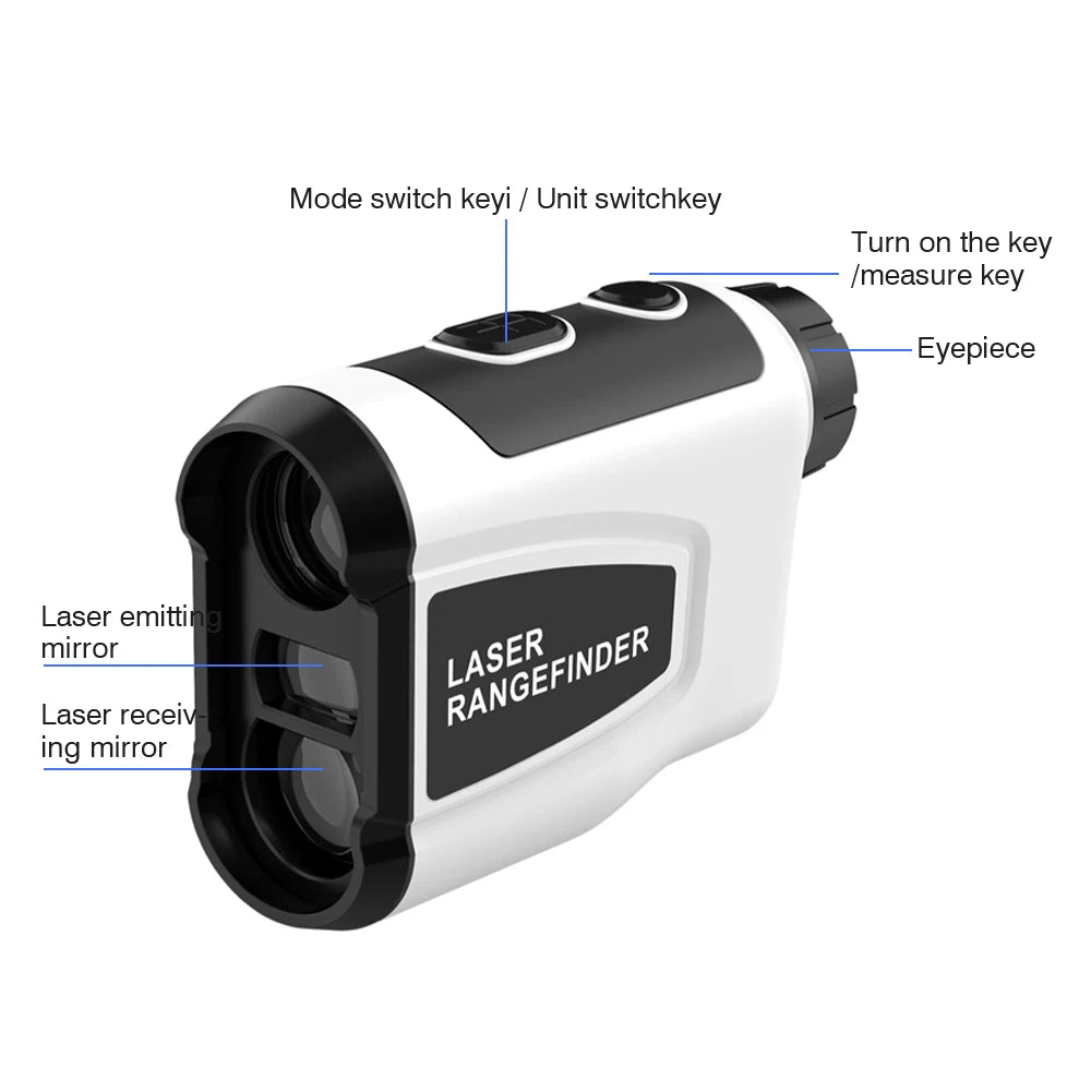 LAB6 Golf Laser Range Finder 600M 800M Monocular Laser Range Finder Laser Distance Meter Digital Hunting Golf Measurement Telescope