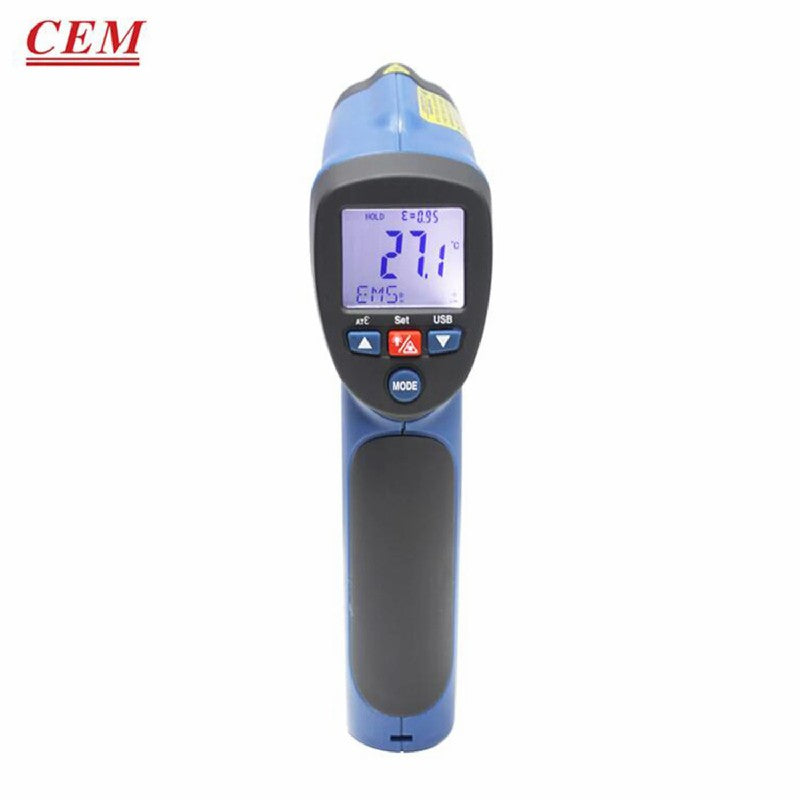 CEM DT-8855 Wire less Emission Function Twoin One Infrared Thermometer Non-contact Temperature Gun USB Interface Transmission