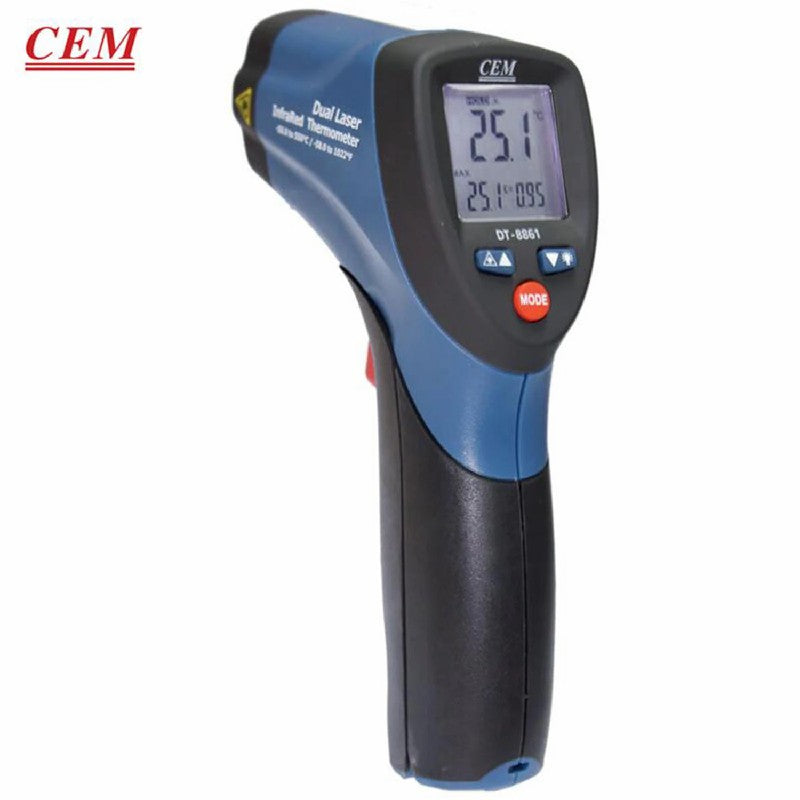 CEM DT-8861 Non-Contact Temperature Measuring Gun Infrared Temperature Instrument Laser Patch Electronic Automatic Design Fast