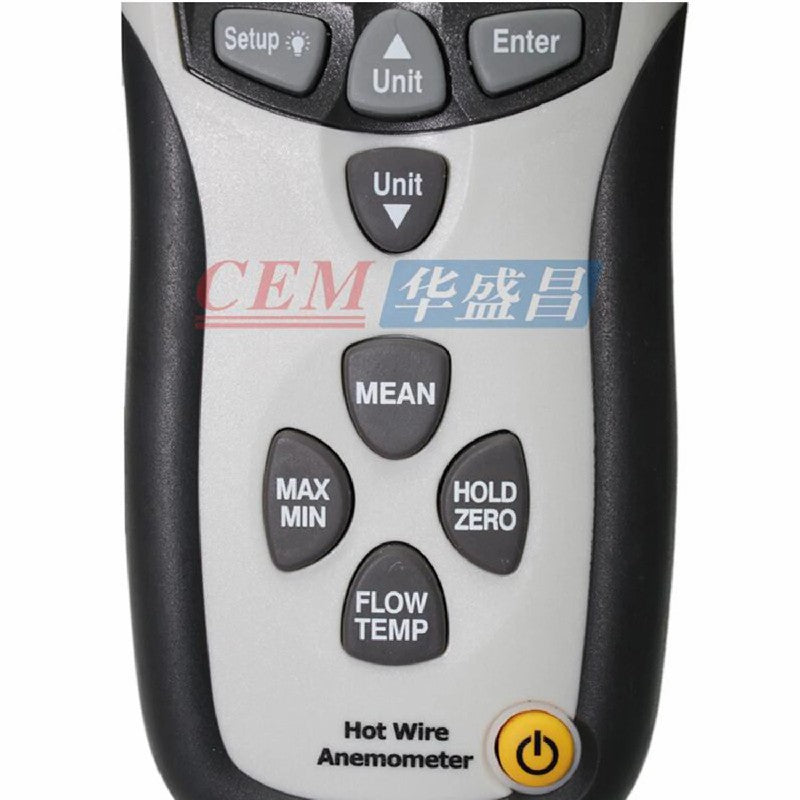 CEM DT-8880 Hot-Wire Digital Anemometer Pipe Wind Speed Test Sensitive Type Wind Speed Tester Digital Wind Speed & Direction Test