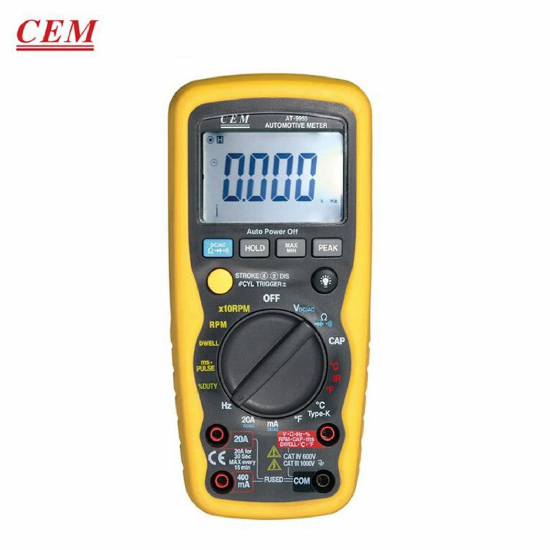 CEM AT-9995AT-9955 Professional Multifunctional Automobile Digital Multimeter Automobile Maintenance Multimeter LCD Display