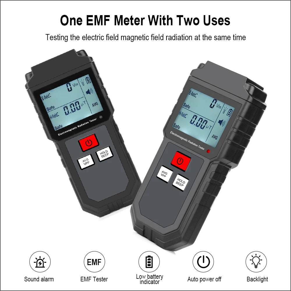 825 Electromagnetic Field Radiation Tester Detector Handheld Portable Counter Emission Dosimeter For Computer Phone Emf Meter