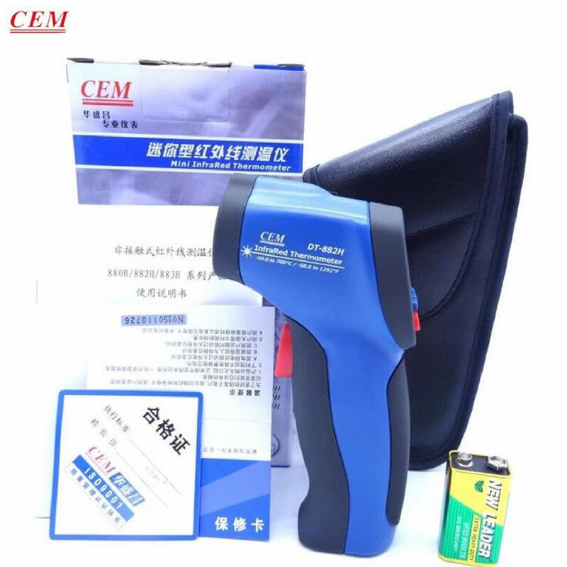 CEM DT-883H High Precision Industrial Handheld Infrared Thermometer Electronic Temperature Gun Thermodetector