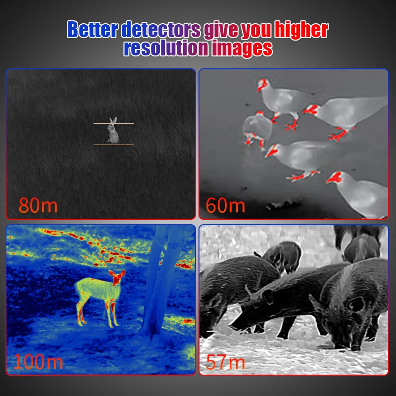 Guide Outdoor Handheld Thermal Imaging Monocular 4X 700m 5h Battery Life 1280*960 FLCOS Display Outdoor Sports IP66 FCC CE RoHS