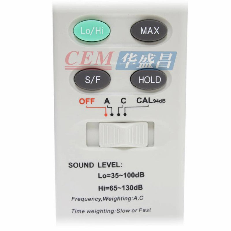 CEM DT-8850 Professional Decibel Meter Noise Meter Sound Level Meter Low Frequency Noise Monitor Detector Word Display