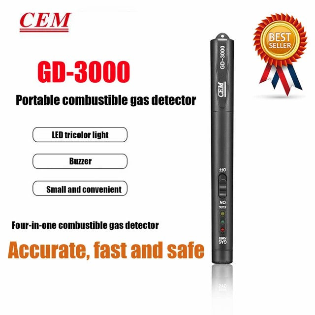 CEM GD-3000 GD-3300 GD-3303 Industrial Flammable Gas-Leak Detector Halogen Leak Detector Freon Buzzes Alarm