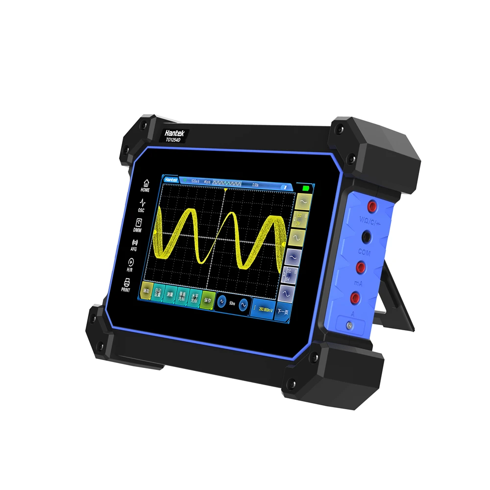 Hantek TO1254D 4 Channels Touch Screen Digital Oscilloscope Portable USB Oscilloscopes + Signal Source +Multimeter Tester