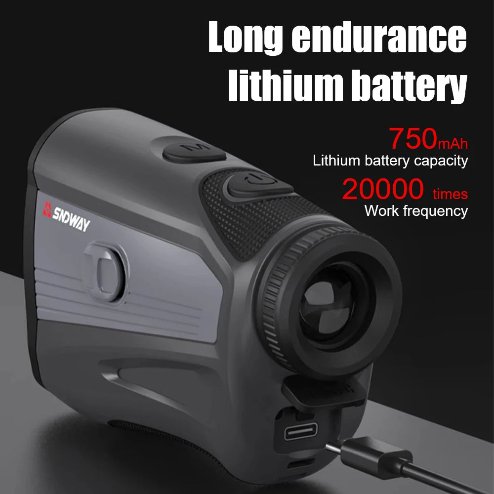 SW-1000E Laser Range Finder Telescope Hunting Professional Golf Range Finder 1000M Roulette Tape Measure Distance Meter Monocular