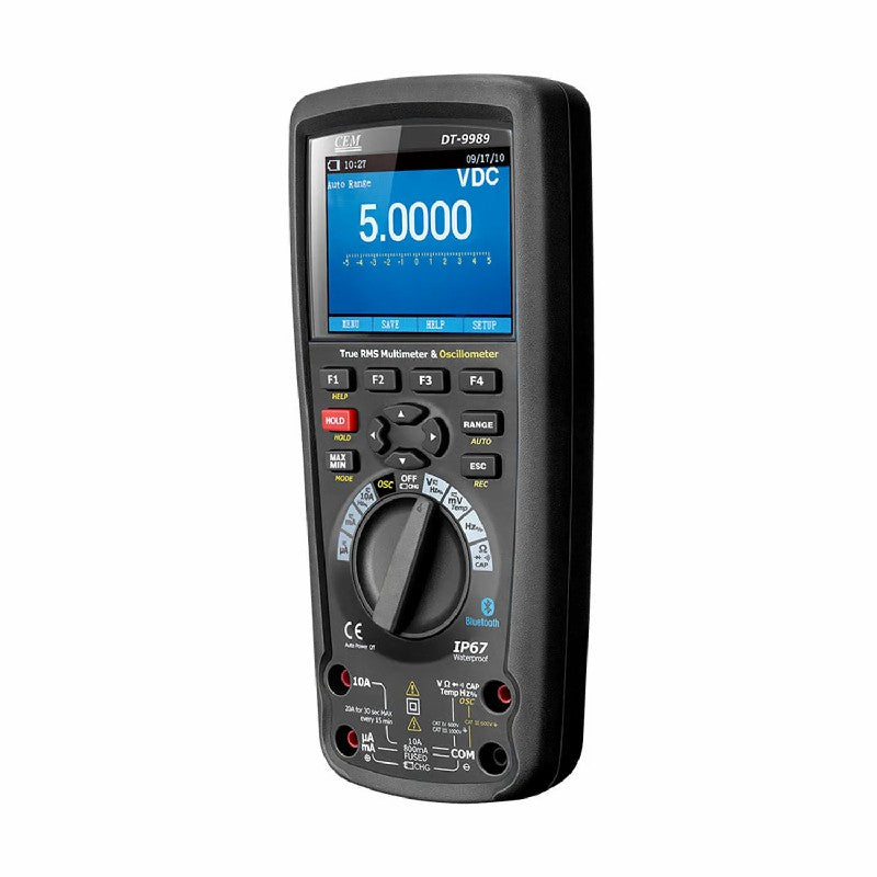 CEM DT-9989 True RMS Industrial Multimeter with TFT Color LCD Display Oscillographic Multimeter Digital Display