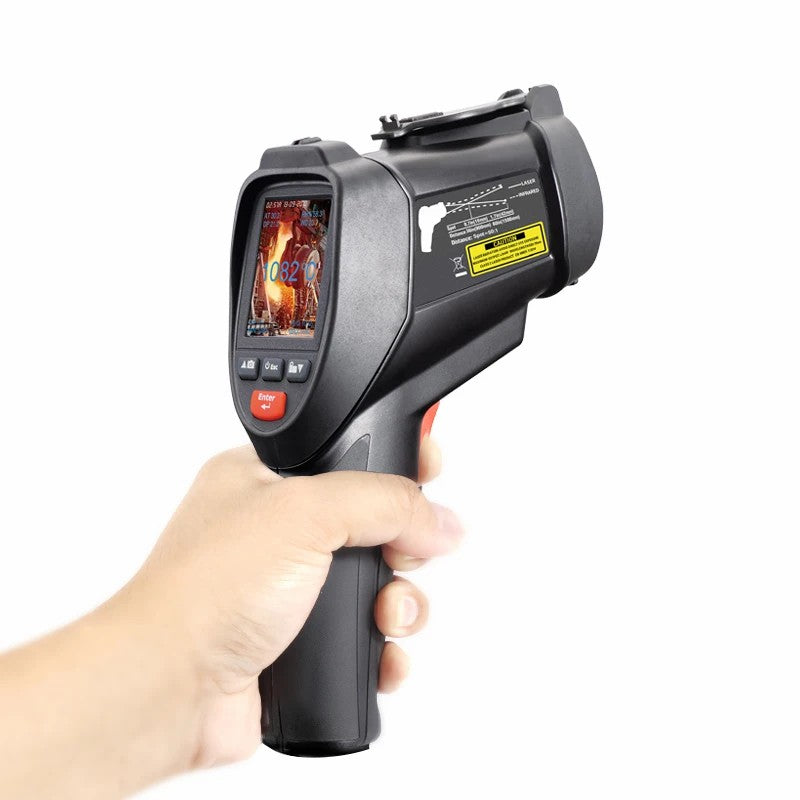 CEM DT-9860 DT-9862 Infrared Thermometer Industrial Color Screen Video Temperature Measuring Gun Photography Hermometer Camera