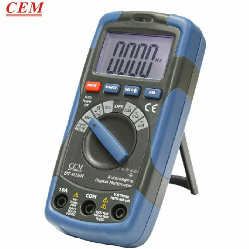 CEM DT-916N Digital Multimeter Professional Current Voltage Resistance Tester Capacitance Frequency Temperature Test Power