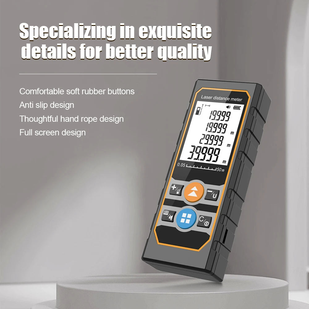 TE50 TE70 TE100 Laser Distance Meter 50M 70M 100M Laser Tape Measure Range Finder Profesional Laser Range Finder Ruler Test Tool