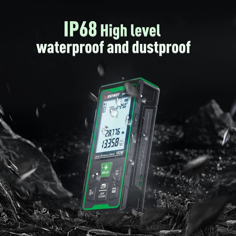 SW-80GS Laser Range Finder Distance Meter Range 80m 150m Mesurment Tool Device Finder Mini Digital Meater Laser Distance Sensor