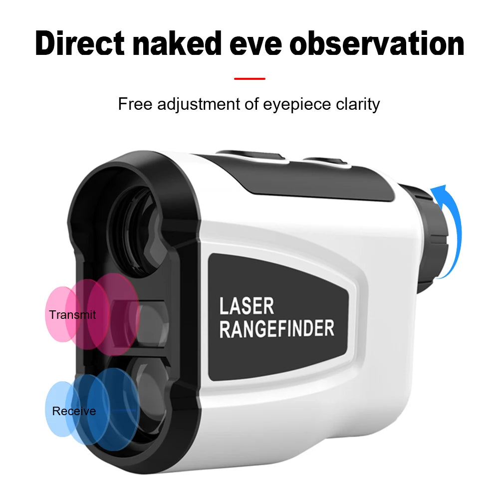 LAB6 Golf Laser Range Finder 600M 800M Monocular Laser Range Finder Laser Distance Meter Digital Hunting Golf Measurement Telescope