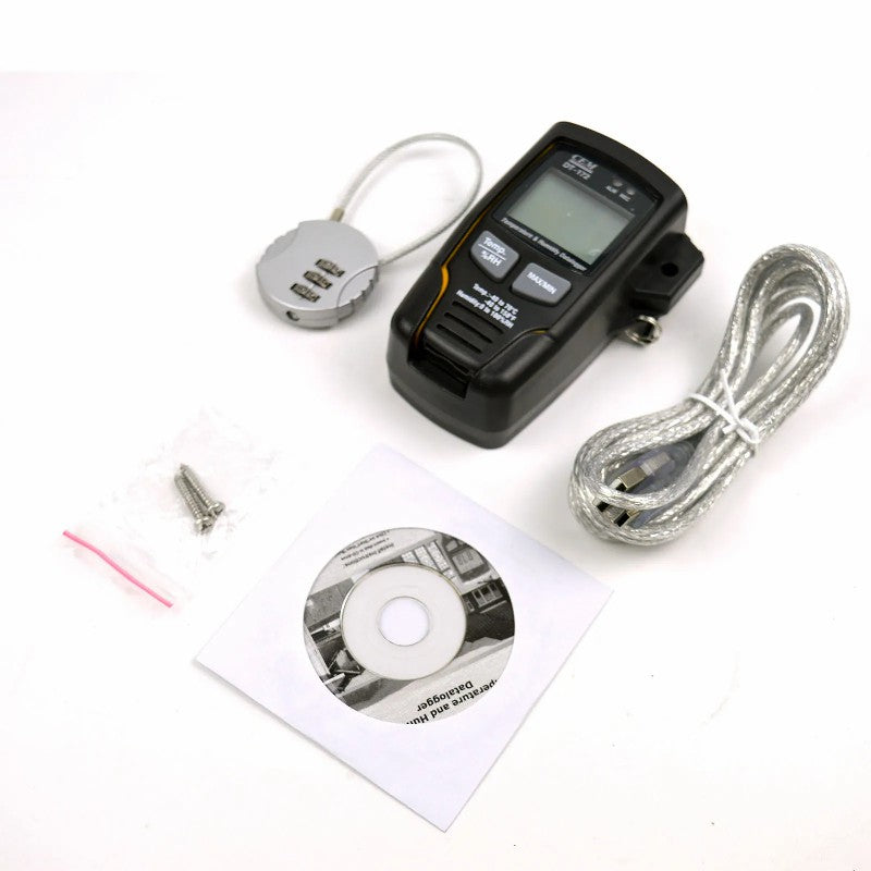 CEM DT-171 DT-172 Temperature & Humidity Data Recorder High Precision Thermometer Intelligent Alarm Indication with USB Interface