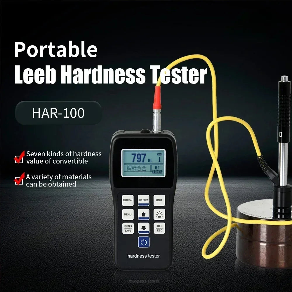 TH-110/120 Leeb Hardness Tester Portable Rebound Meter Durometer HL、HB、HRB、HRC、HRA、HV、HS For Metal Steel Without Standard Block